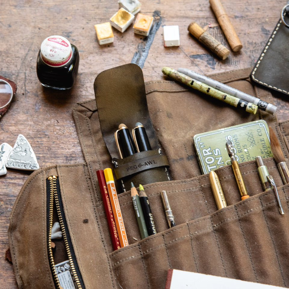 Leather Scraplings Pouch: Jackson