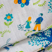 Spender Pouch with Mid-Century Cotton Print: Eddie