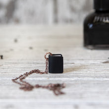 The Jackson Book Necklace (black)