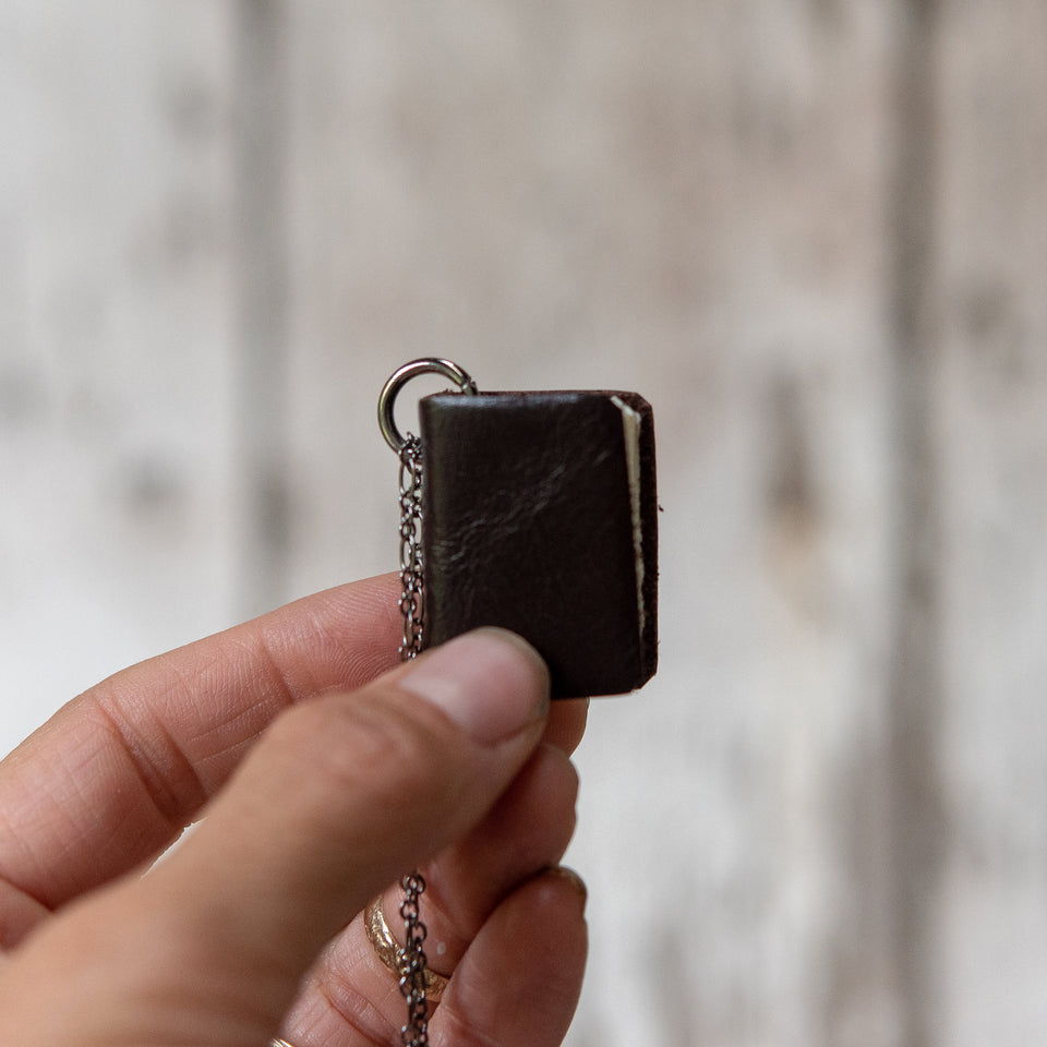 Book Necklace: Cacao